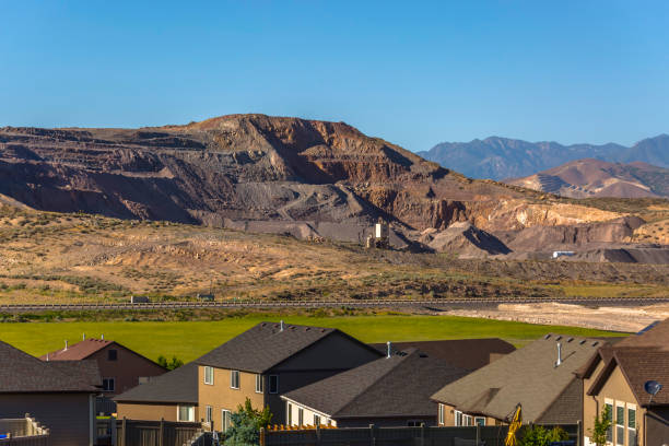 istock Eagle Mountain homes near excavation site 977855572