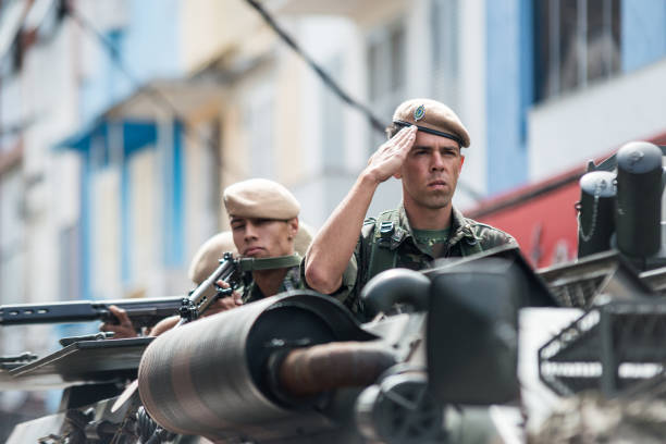 Historical parade of military equipment during the celebrations of the 70th anniversary of the liberation of the city during the Second World War – Ostrava, Czech Republic on april 30, 2015
