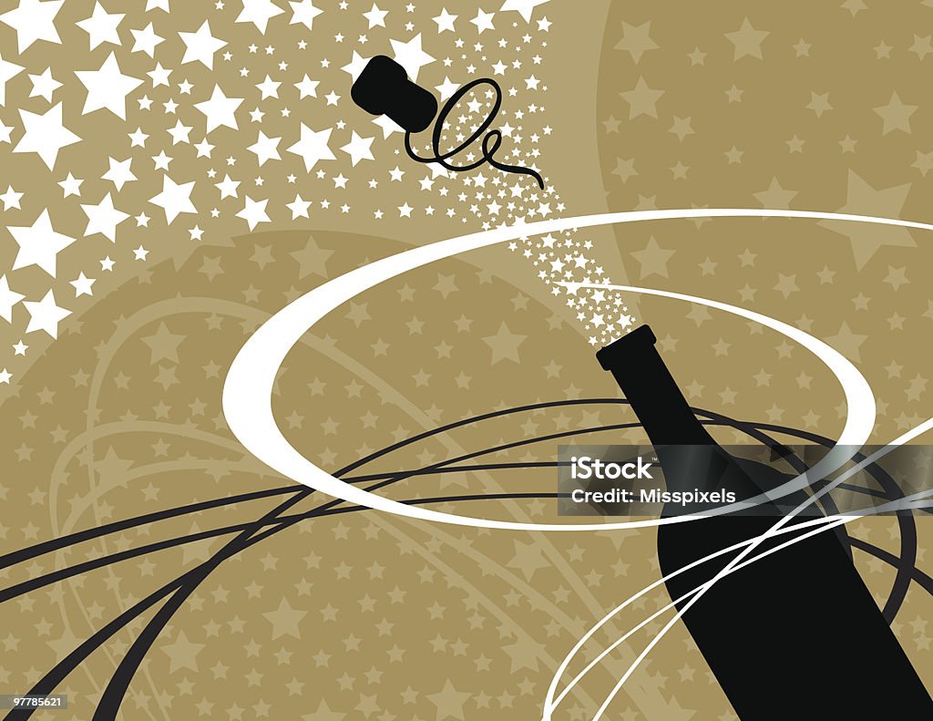 celebrating holidays! Vector illustration of champagne toast... let's party now!!! Party - Social Event stock vector