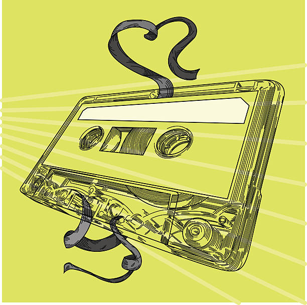 Love Mix Tape It's the late 80's again! Send a love mix tape to your favourite person and show them how you feel! mix tape heart stock illustrations