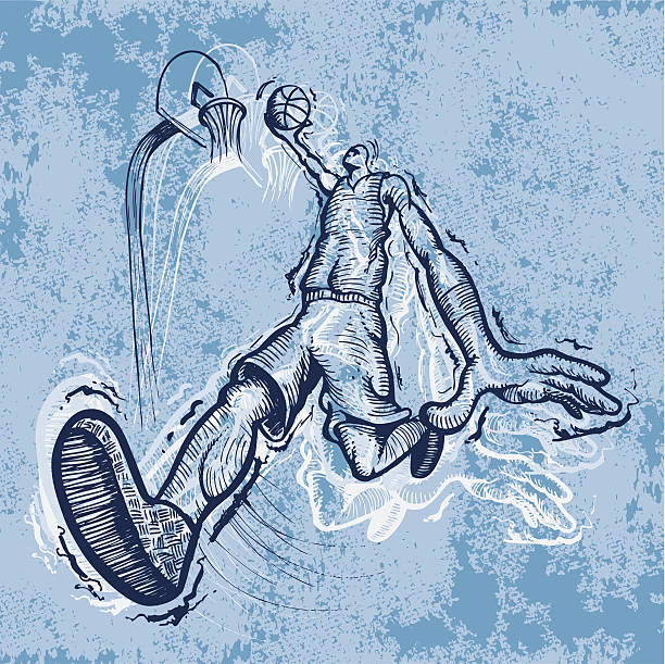 Hoop Dreams vector art illustration