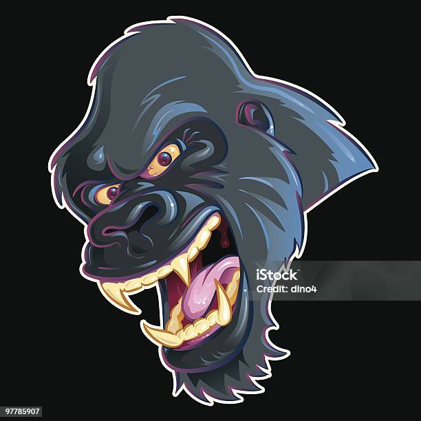 Go Ape Stock Illustration - Download Image Now - Anger, Animal Body Part, Animal Head