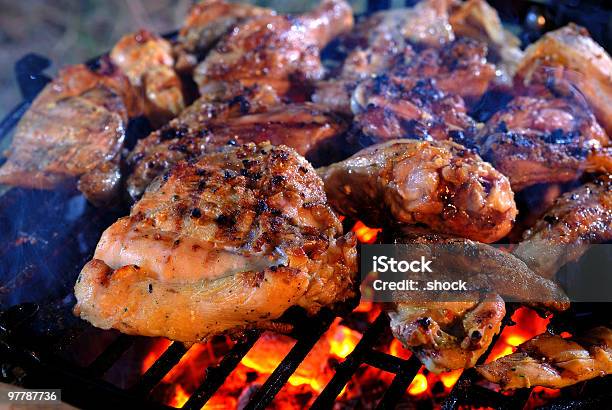 Chicken Grill Stock Photo - Download Image Now - Animal, Barbecue - Meal, Bright