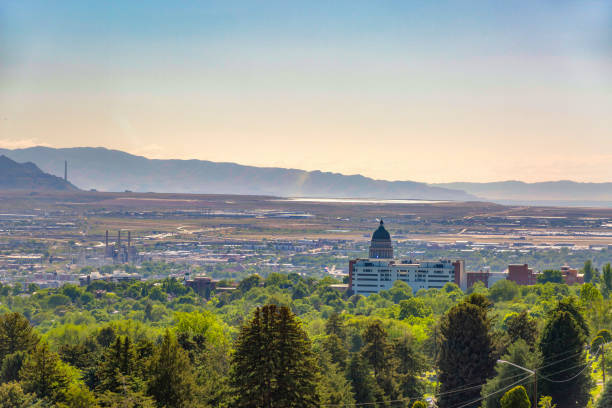 istock Salt Lake City Views with capital building 977955140
