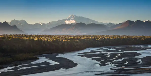 Alaska - US State, Fairbanks, Reflection Lake, Lake, Snow