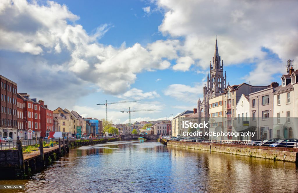 Parliament bridge and the Holy Trinity Church In Cork  on the Father Mathew quay Parliament bridge and the Holy Trinity Church In Cork  on the Father Mathew quay.Ireland. Ireland Stock Photo