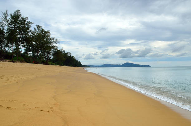 istock Beautiful beach with blue sky at Mai khao beach, Phuket, Thailand 978086708