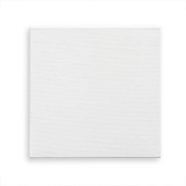 istock White canvas frame mock up template square size isolated on white background with clipping path for arts painting and photo hanging interior decoration 978096642