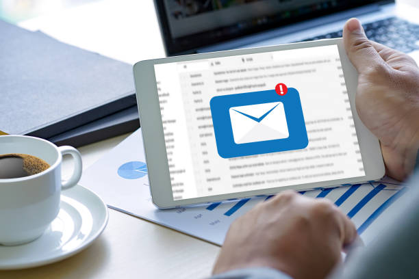 istock Mail Communication Connection message to mailing contacts phone Global Letters Concept 978132720