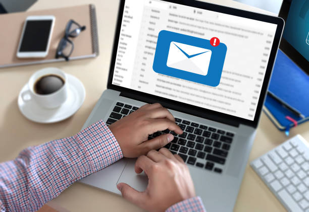 istock Mail Communication Connection message to mailing contacts phone Global Letters Concept 978133438
