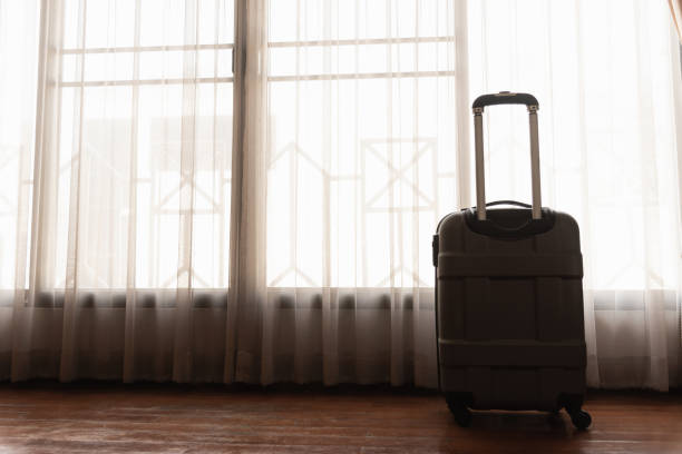 istock luggage on the floor in the hotel 978186184
