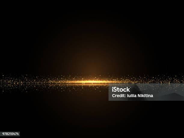 Shiny Glowing Luxury Backround Stock Illustration - Download Image Now - Gold - Metal, Backgrounds, Gold Colored