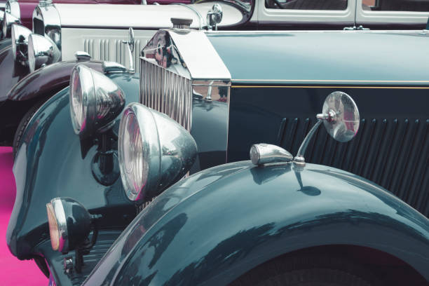 istock Old classic car detail 978215658