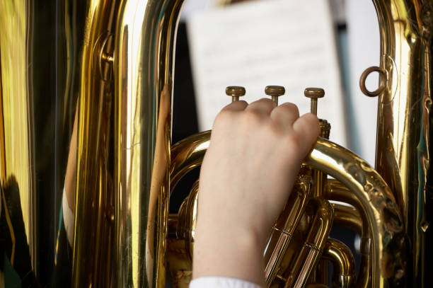 istock TUBA PLAYER IN CLOSE UP 978215994
