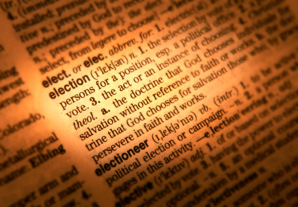 istock DICTIONARY PAGE SHOWING DEFINITION OF THE WORD ELECTION 978237826