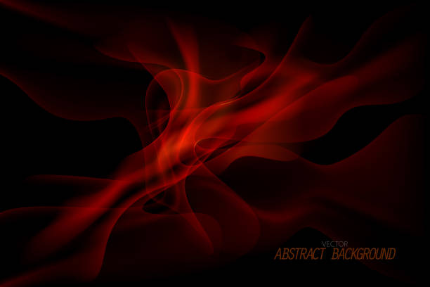 Abstract translucent red color Abstract translucent red color shape scene vector wallpaper on a black background.Illustration is an eps10 file and contains transparency effects shiny black background stock illustrations