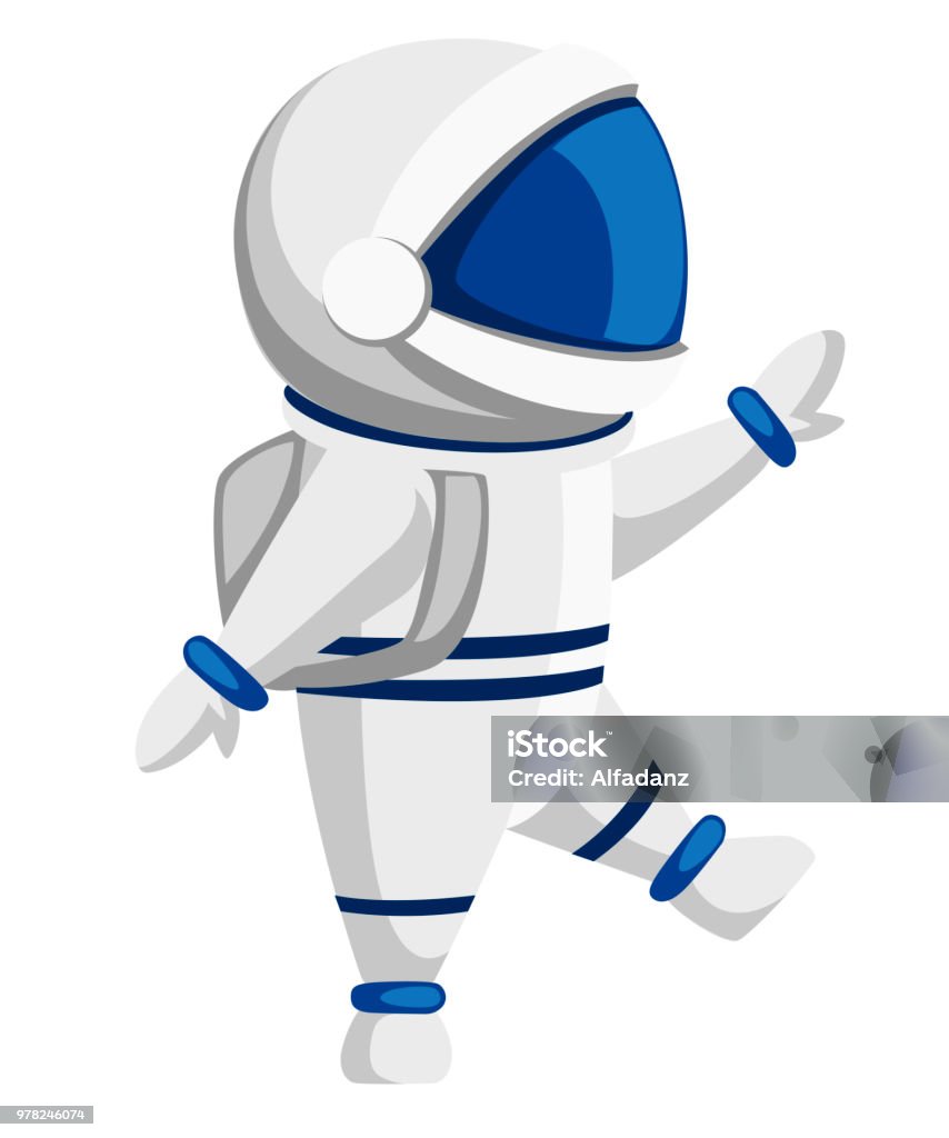 Illustration Of Astronaut Cartoon Character Design Cute Astronaut Jumping  In Space Vector Illustration Isolated On White Background Stock  Illustration - Download Image Now - iStock
