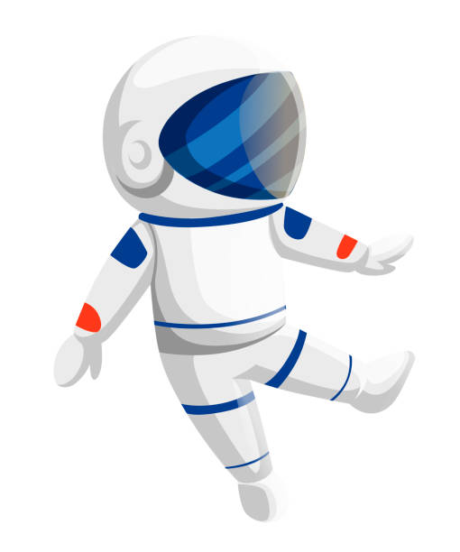 Illustration Of Astronaut Cartoon Character Design Cute Astronaut Jumping  In Space Vector Illustration Isolated On White Background Stock  Illustration - Download Image Now - iStock