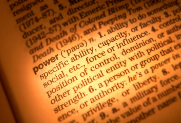 istock DICTIONARY PAGE SHOWING DEFINITION OF THE WORD POWER 978249142