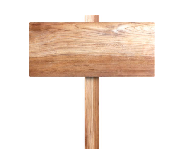 istock Wood sign isolated on a white 978249210