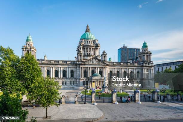 Belfast City Hall Northern Ireland United Kingdom Stock Photo - Download Image Now - Belfast, Belfast City Hall, Northern Ireland