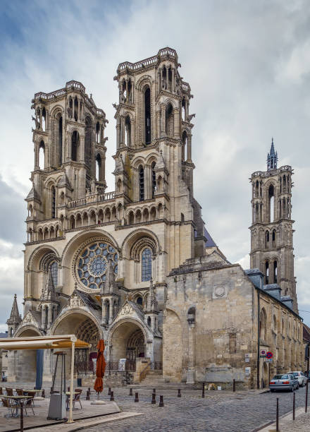 Laon Cathedral is one of the most important examples of the Gothic architecture of the 12th and 13th centuries located in Laon, Picardy, France. Facade