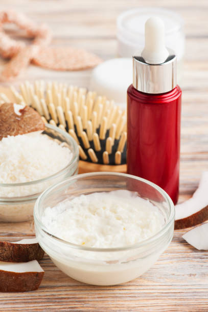 istock Natural hair treatment with coconut 978268340