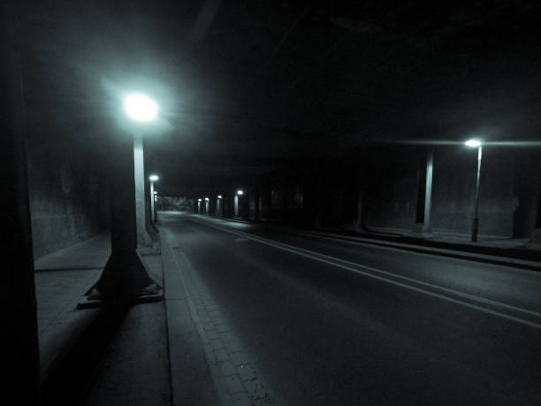 istock mystic lonely car tunnel at night 978292692