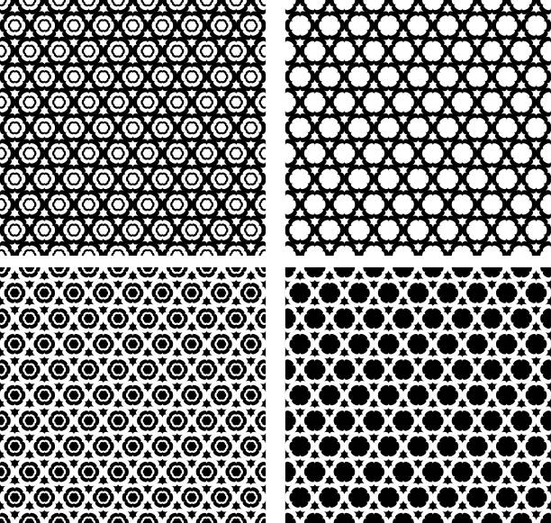 set of   arabian  contour  seamless  patterns set of   arabian  contour  seamless  patterns mauritania stock illustrations