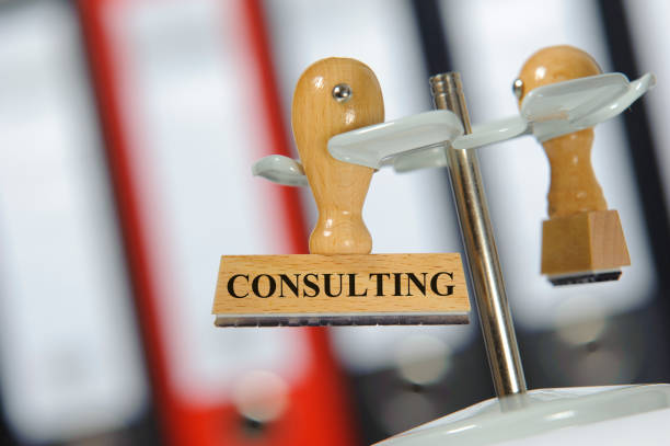 istock consulting printed on rubber stamp in office 978298424