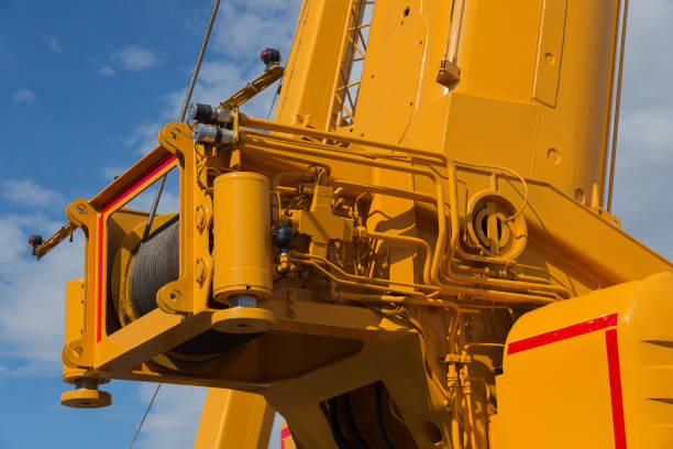 istock Elements of large mobile construction crane tower 978305168