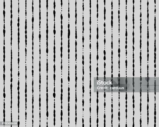 Gray Strips Seamless Pattern Stock Illustration - Download Image Now - Abstract, Backgrounds, Black And White