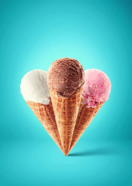 istock Chocolate, strawberry and vanilla ice cream 978314854