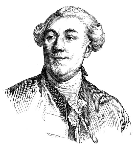 illustrazioni stock, clip art, cartoni animati e icone di tendenza di jacques necker (30 settembre 1732 – 9 aprile 1804) fu un banchiere di origine ginevra che divenne uno statista francese e ministro delle finanze di luigi xvi. - louis xvi