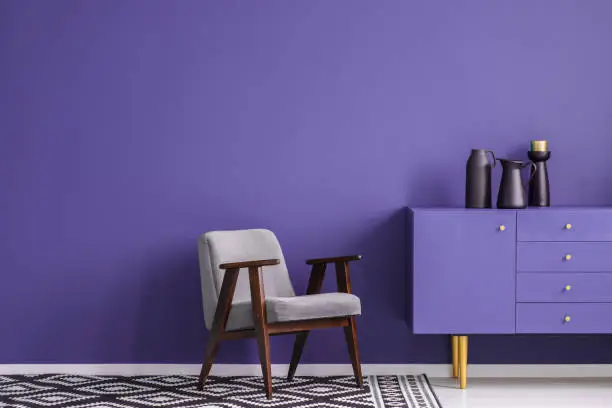 Photo of Violet living room interior