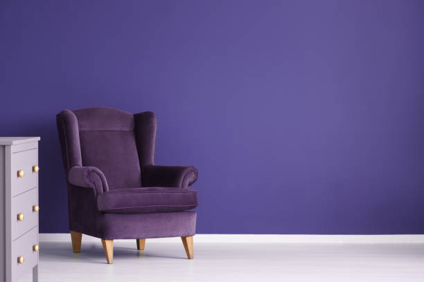 istock Violet cozy living room interior 978318470
