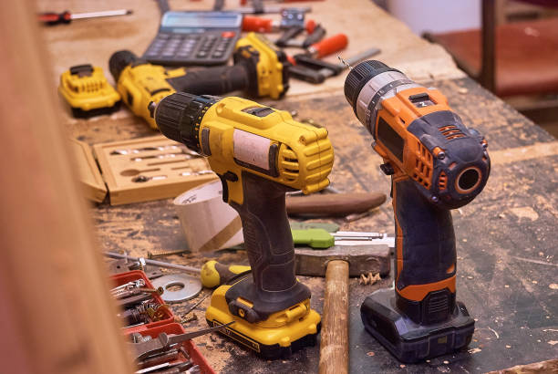 istock Carpenter's equipment on wooden table 978320758