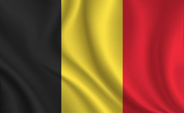 illustrazioni stock, clip art, cartoni animati e icone di tendenza di sfondo bandiera belgio - belgio