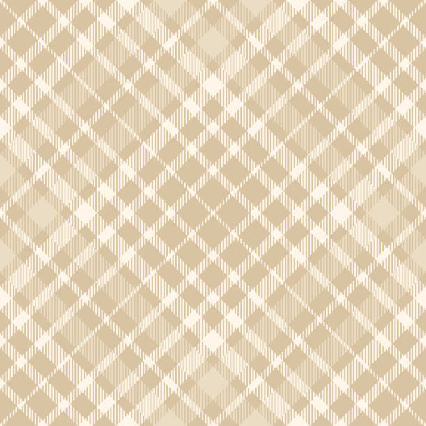 ilustraciones, imágenes clip art, dibujos animados e iconos de stock de estampado de cuadros cuadros transparente en tonos de beige y dorado - plaid tartan scottish culture celtic culture