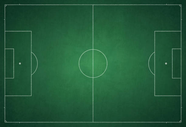 футбольная площадка / иллюстрация вектора поля - soccer stadium soccer field sport stock illustrations