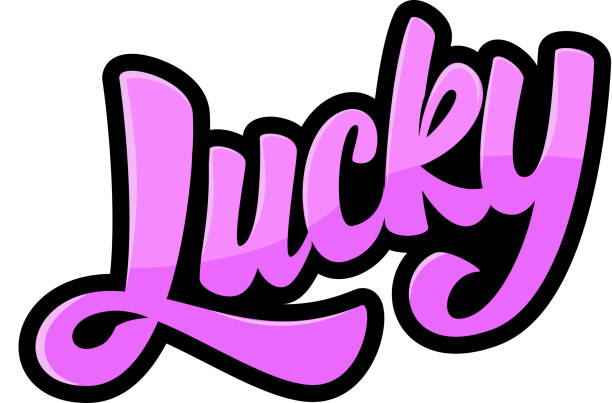 istock Lucky. Lettering phrase on white background. Design element for poster, print, card, emblem, sign. 978332900