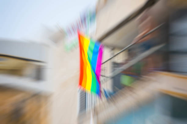 istock Gay Pride Parade in Tel Aviv, abstract motion blur effect. 978340286