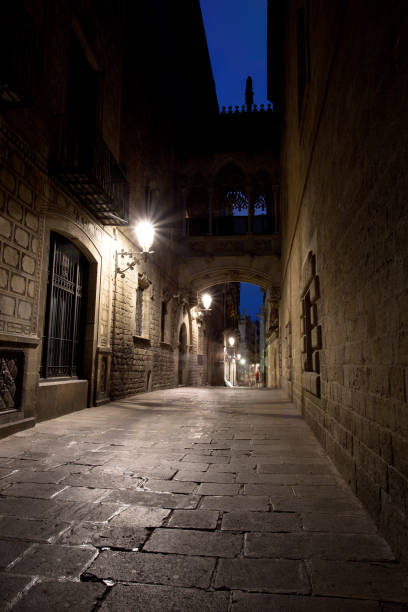 istock Bridge Between Buildings in Barri Gotic Quarter, Barcelona 978356480