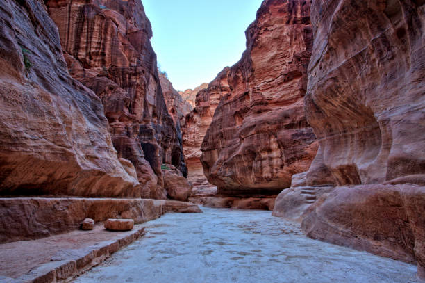 istock Al Siq Gorge in the Petra Ancient City, Jordan 978356558