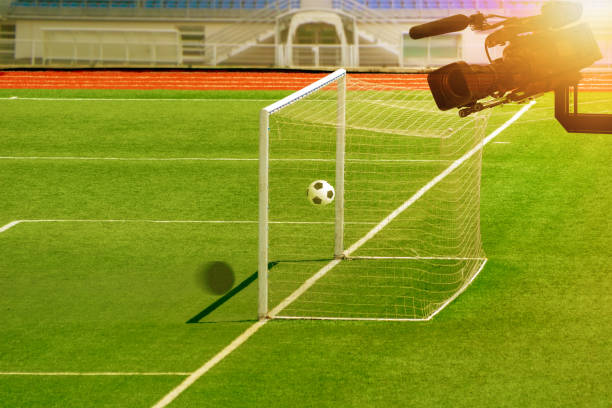 istock VAR  Football referee shows video assistant referees action. 978356864