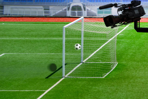 istock VAR  Football referee shows video assistant referees action. 978356994