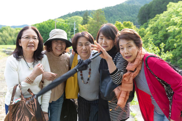 istock Five senior woman posing for picture 978357010