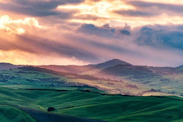 istock Sunny landscape from Val d'Orcia, Tuscany, Italy 978357684