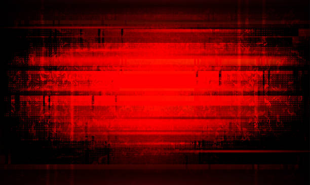 istock Dark red rippled background with silhouettes of blurred spots and stripes. 978364334