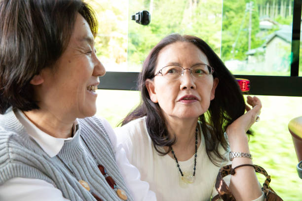 istock Senior women traveling by bus 978391414